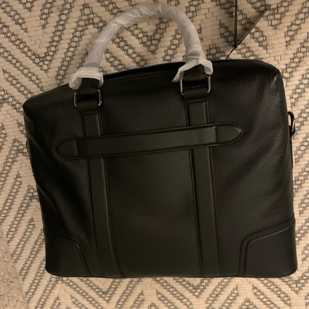 Hugo Boss Men’s Masoni Leather Business Work Bag